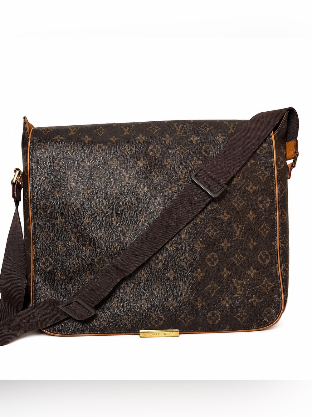 Louis Vuitton Monogram Canvas Messenger in Brown with Tan Trim